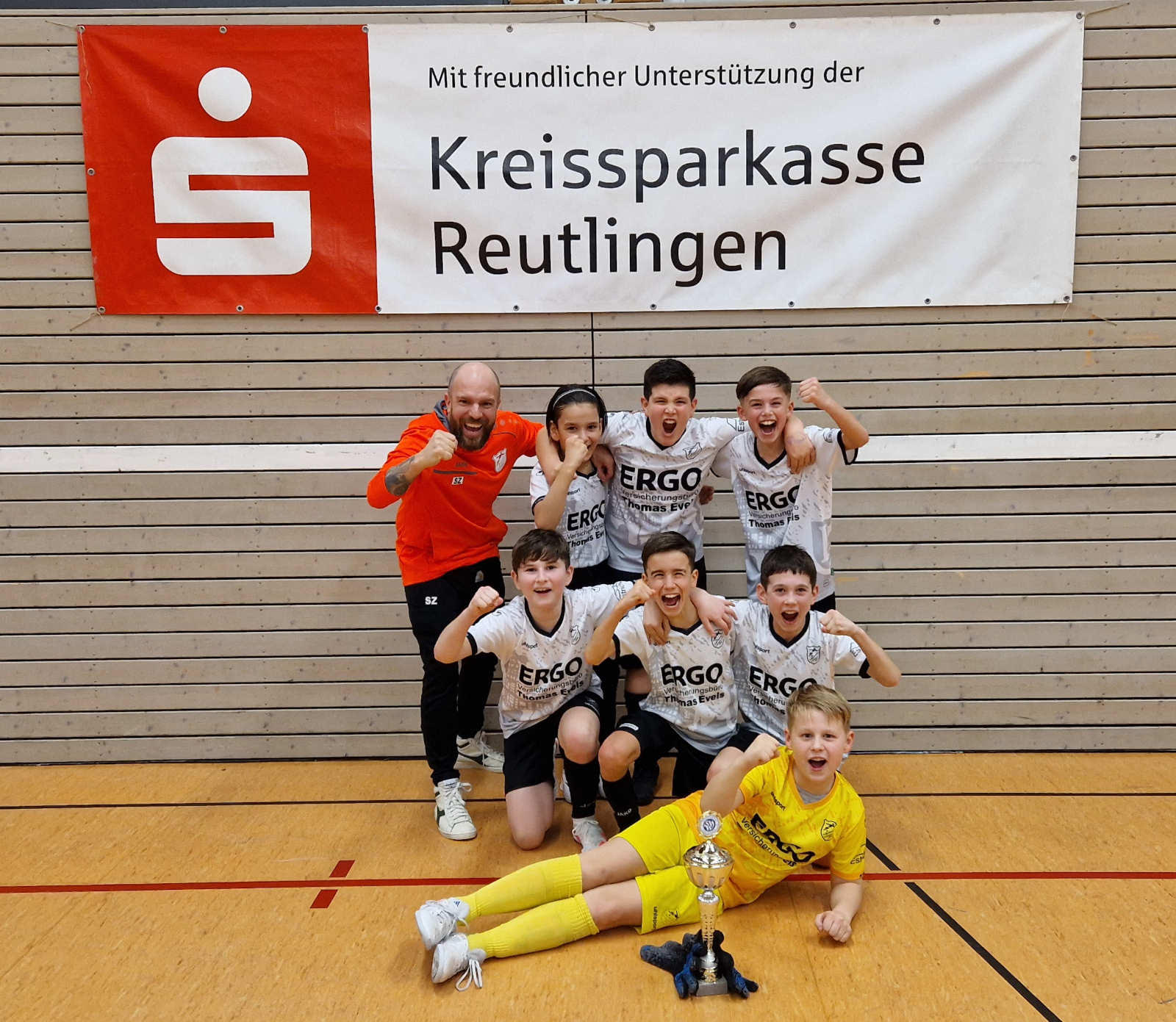 Die Mannschaft des FV Löschgau, Gewinner bei den 2013ern