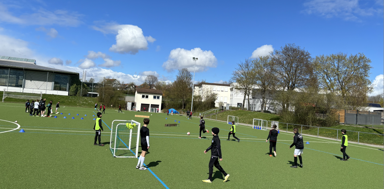 Trainingseinheit auf dem Kunstrasen