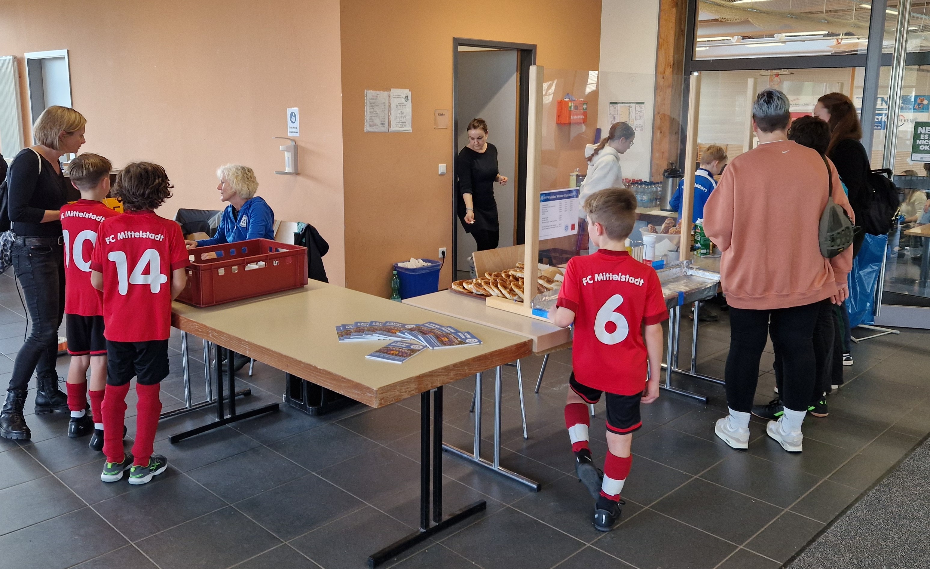 De fleißigen Helfer bei der gut besuchten Bewirtung